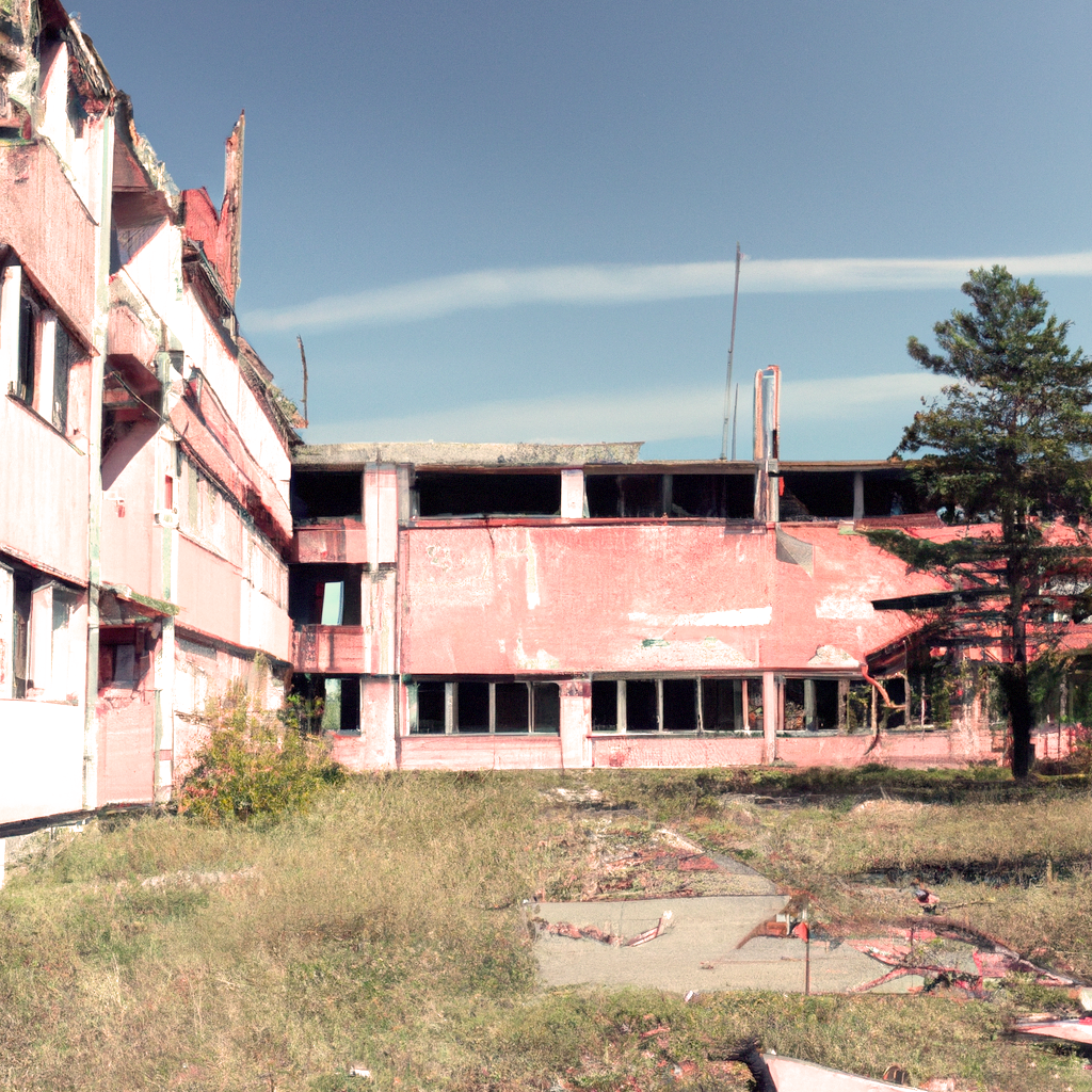 Verlassene Schule in Niedersachsen.